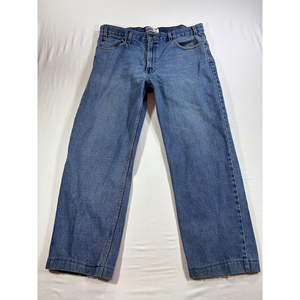 Signature by Levi Strauss Mens Relaxed Fit Jeans Blue Denim 38x32 (27 Inseam)